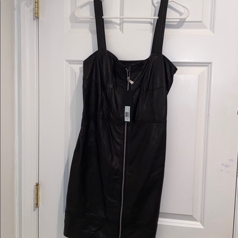 Marc by Marc Jacobs zip up leather dress
